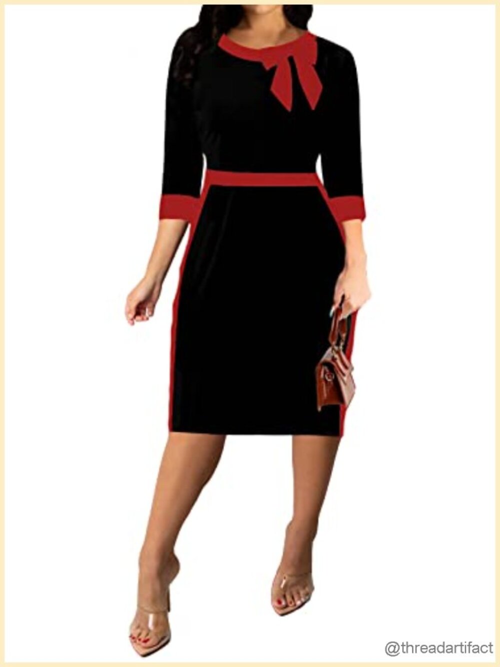 Bodycon Pencil Dress Sexy Short Ruffle Sleeve Clubwear Fitted Midi Dress